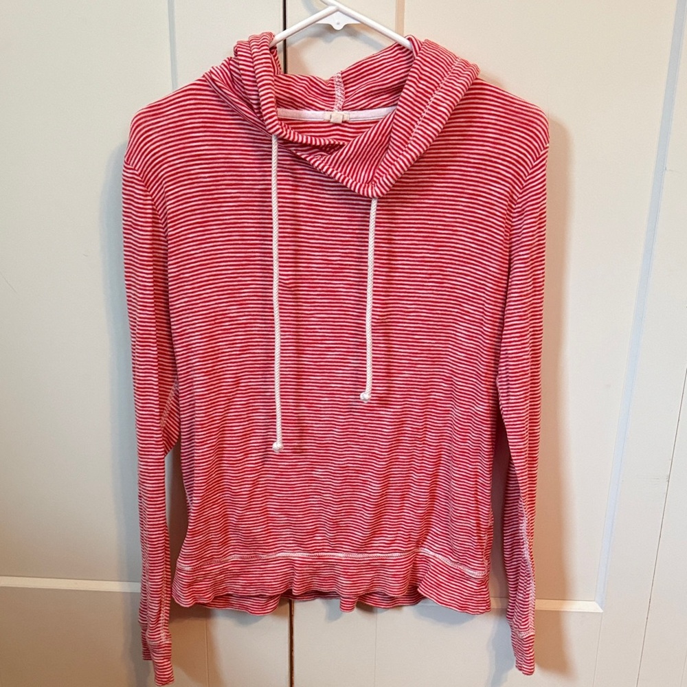 J. Crew Striped Top with Hood